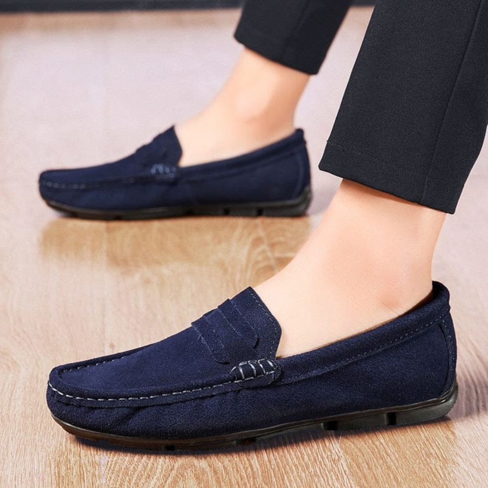 Sapato Mocassim Masculino de Camurça Lorennzi 6