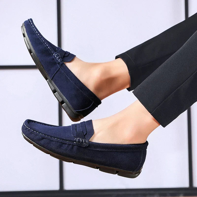 Sapato Mocassim Masculino de Camurça Lorennzi 7