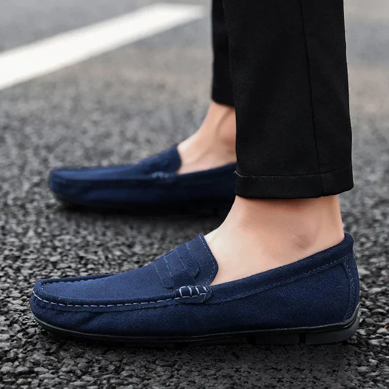 Sapato Mocassim Masculino de Camurça Lorennzi 8