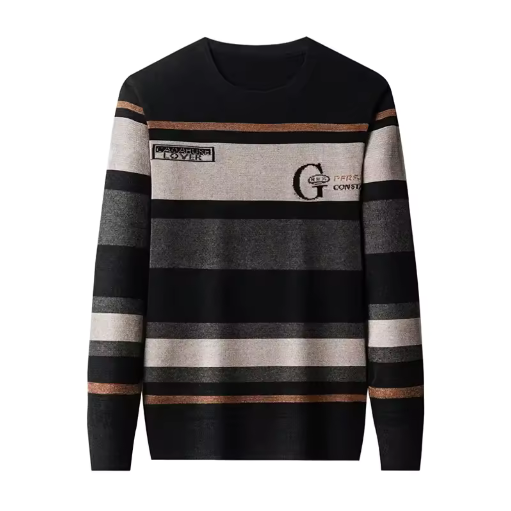 Suéter Masculino Listrado Lorennzi Crest