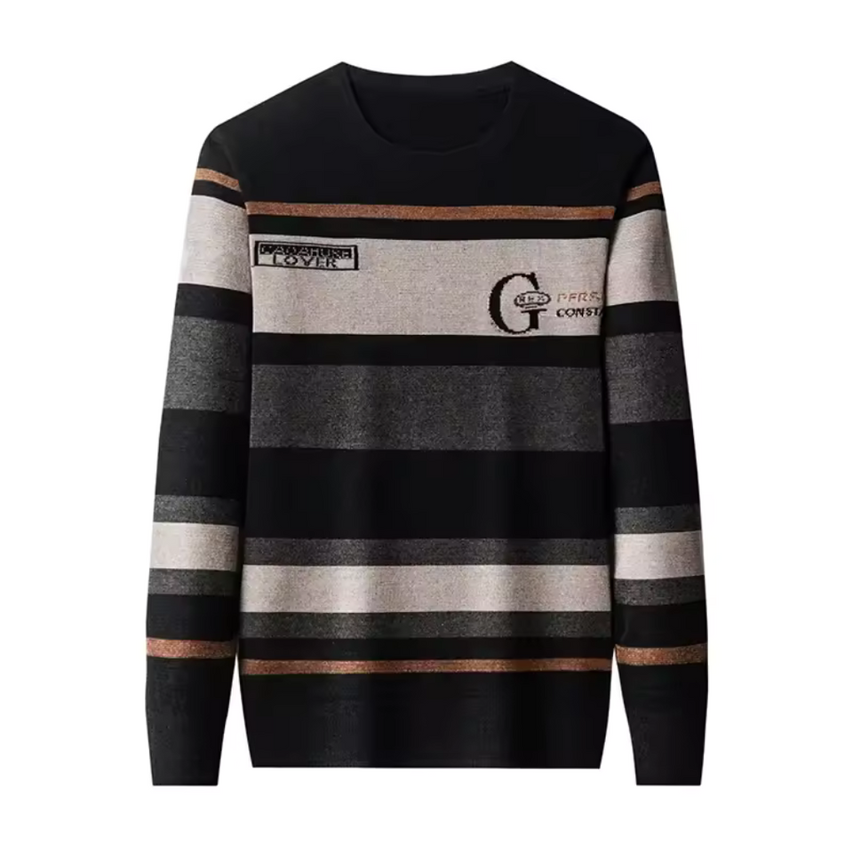 Suéter Masculino Listrado Lorennzi Crest