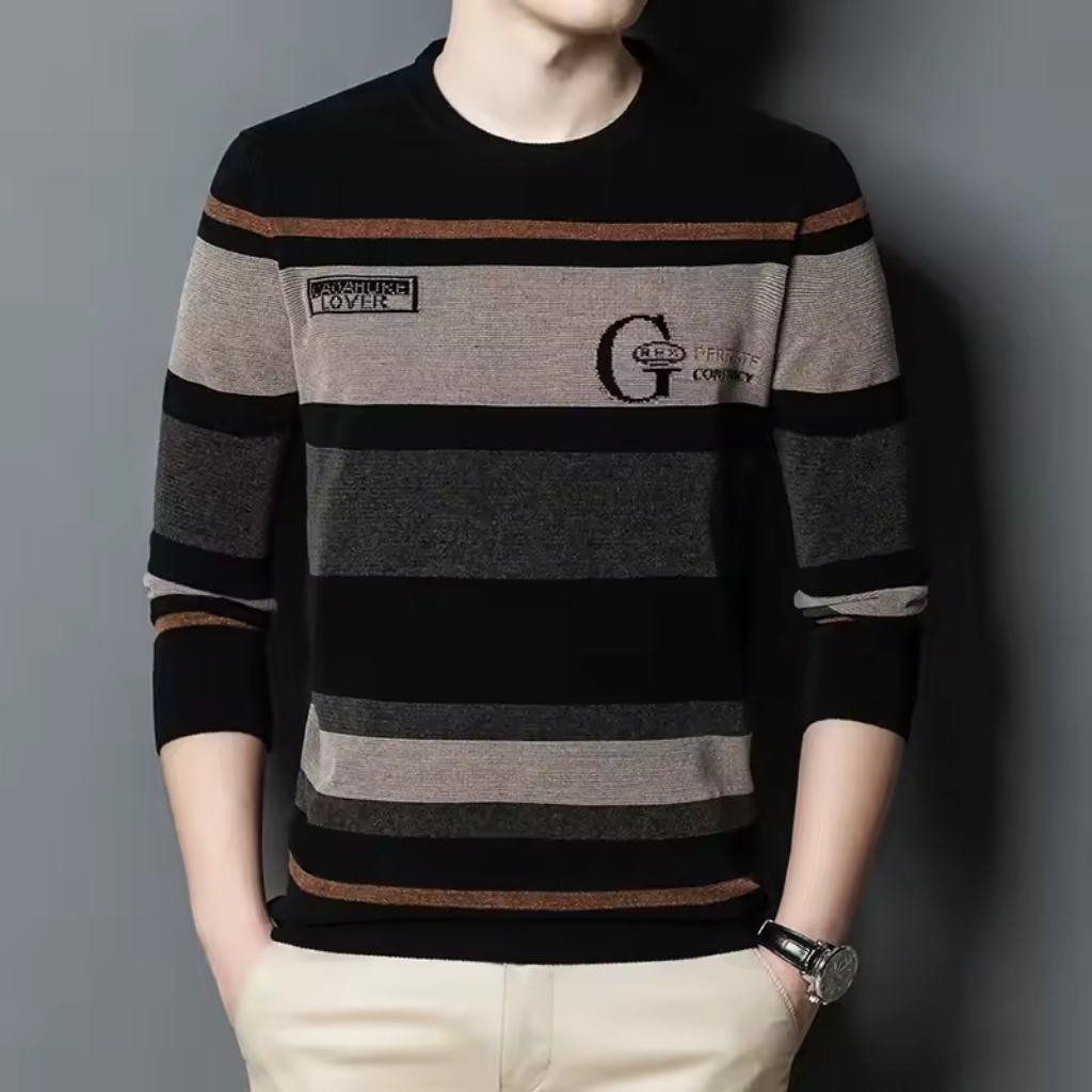Suéter Masculino Listrado Lorennzi Crest 2