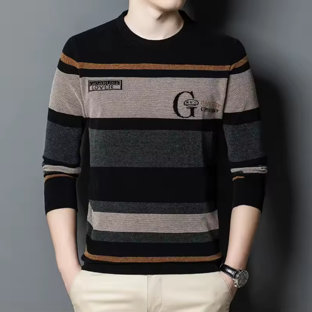Suéter Masculino Listrado Lorennzi Crest 5