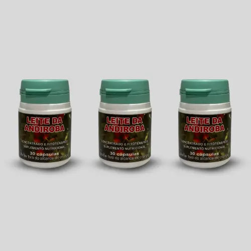 Leite de Andiroba 500 mg – Suplemento Alimentar Natural com Carapa guianensis – 30 Cápsulas