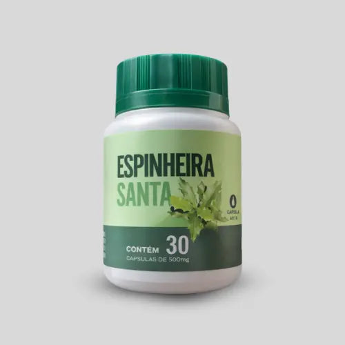 Suplemento Alimentar Natural com Extrato de Espinheira Santa – 30 Cápsulas