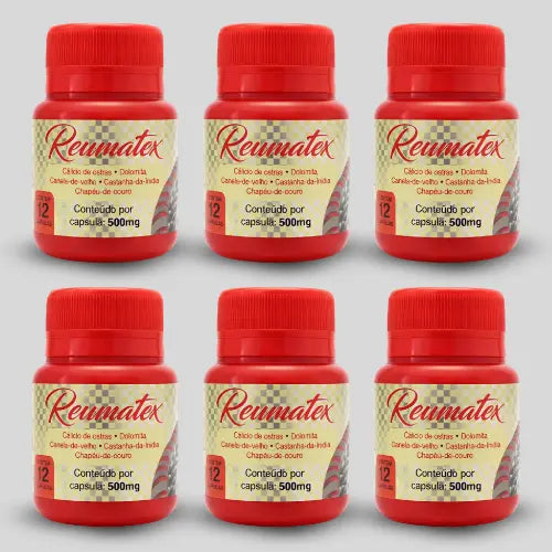 Reumatex – Suplemento Alimentar Natural com Minerais e Extratos Vegetais – 12 Cápsulas