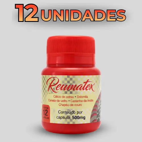 Reumatex – Suplemento Alimentar Natural com Minerais e Extratos Vegetais – 12 Cápsulas